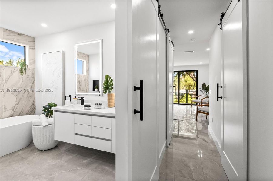 Furnished interior view inside a new home in , Fort Lauderdale (Image 5).