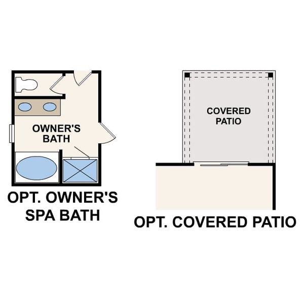 2D floor plan layout of this home in Blue Sky Meadows, Monroe, NC (Image 3).