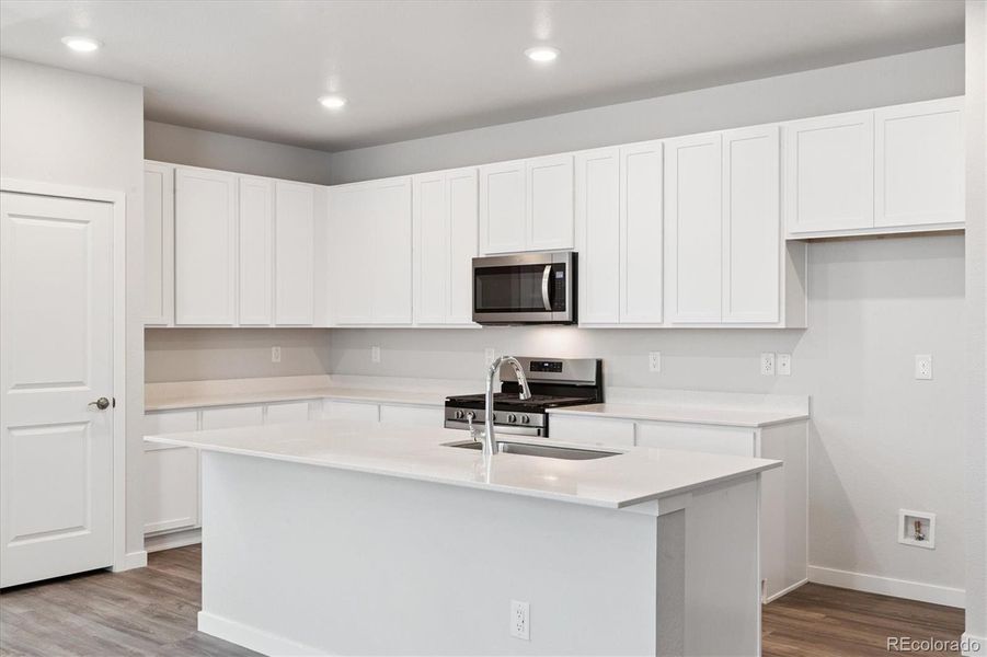 Furnished interior view inside a new home in Paired Homes at Alder Creek, Parker (Image 10).