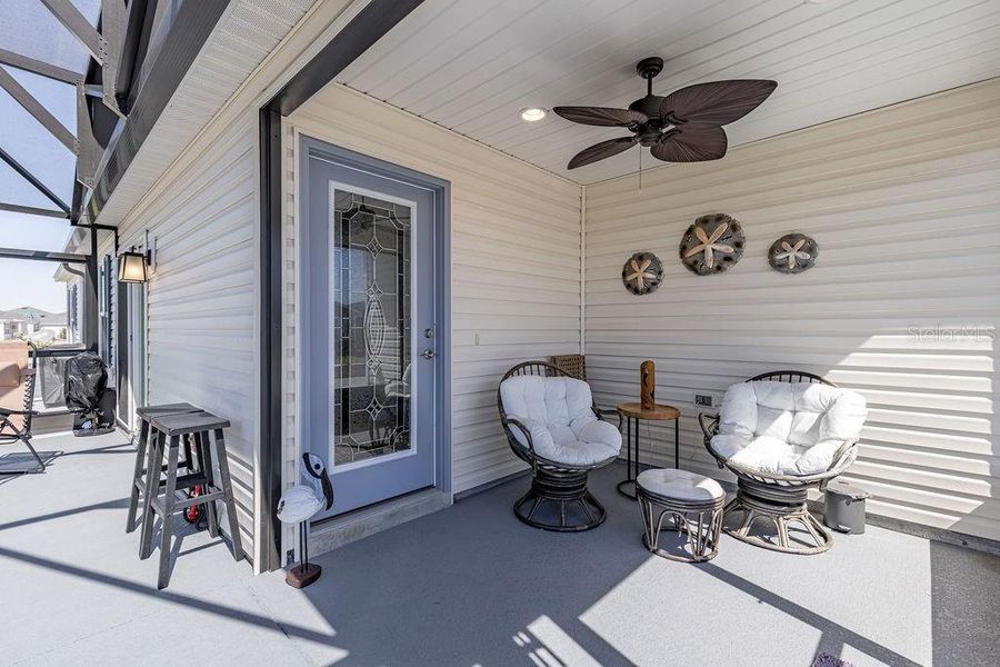 Exterior details and patio area of a home in , The Villages (Image 29).