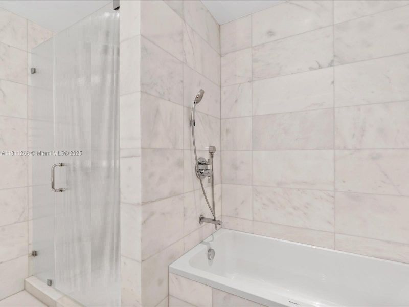 Furnished interior view inside a new home in Five Park, Miami Beach (Image 5).