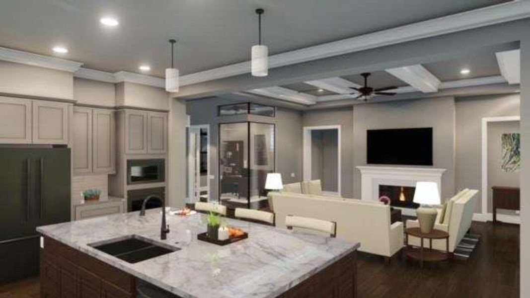 Furnished interior view inside a new home in , Gainesville (Image 7).