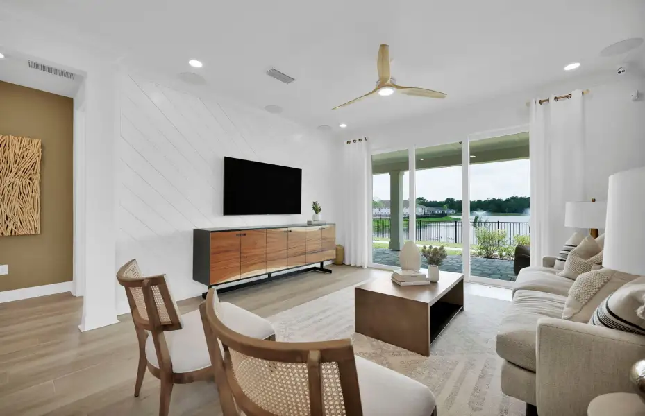 Representative furnished interior of a home built from the Contour by Del Webb in Del Webb Flagler Beach, Palm Coast (Image 7). Representative furnished interior of a home built from the Contour by Del Webb in Del Webb Flagler Beach, Palm Coast (Image 7).