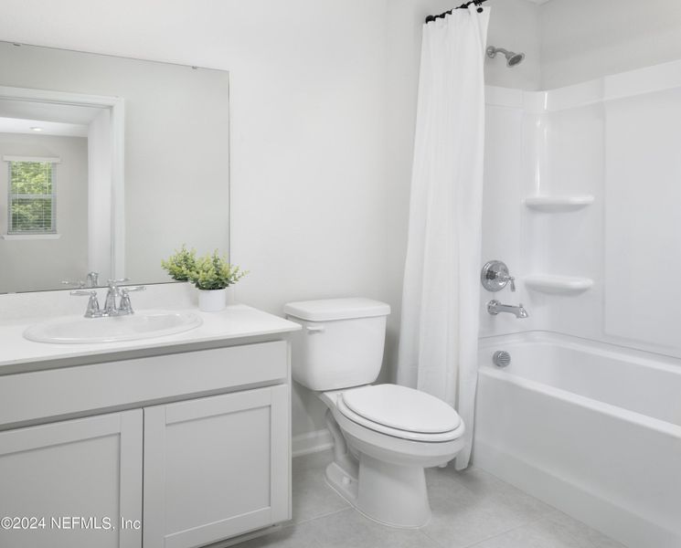 Furnished interior view inside a new home in , St. Johns (Image 10).