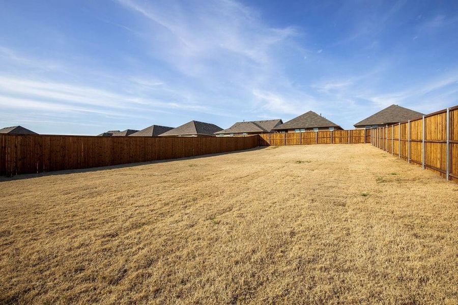 View of fenced backyard View of fenced backyard