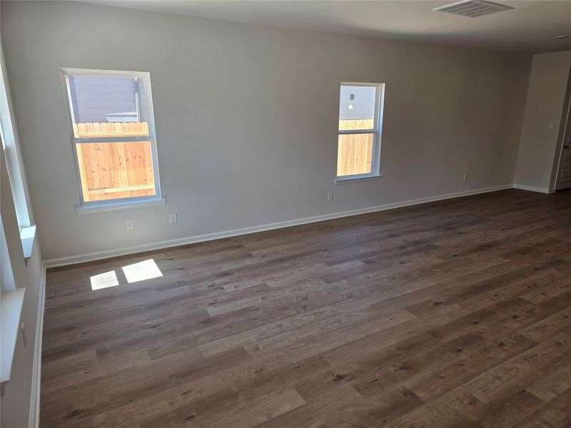 The Shetland III- Family Room. Home under construction, photo used for illustrative purposes only, colors and options will vary. The Shetland III- Family Room. Home under construction, photo used for illustrative purposes only, colors and options will vary.