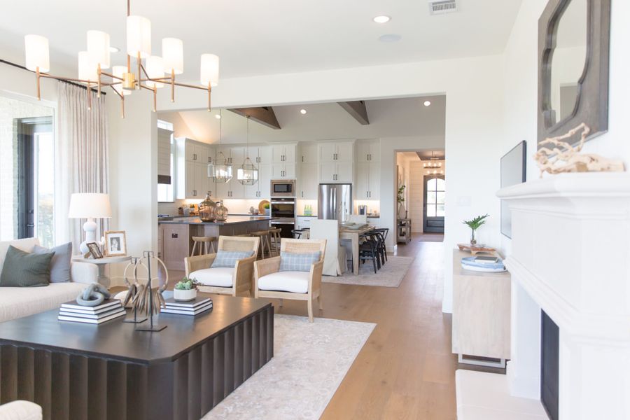 Representative furnished interior of a home built from the 5531 by Tradition Homes in Windsong Ranch, Prosper (Image 30).
