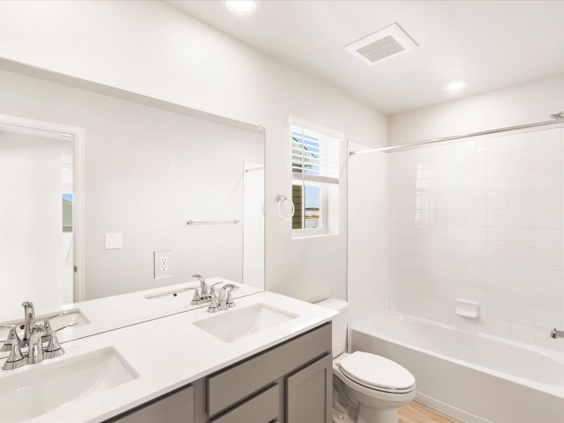 The Chatfield floorplan interior image taken at a Meritage Homes community in Johnstown, CO. The Chatfield floorplan interior image taken at a Meritage Homes community in Johnstown, CO.