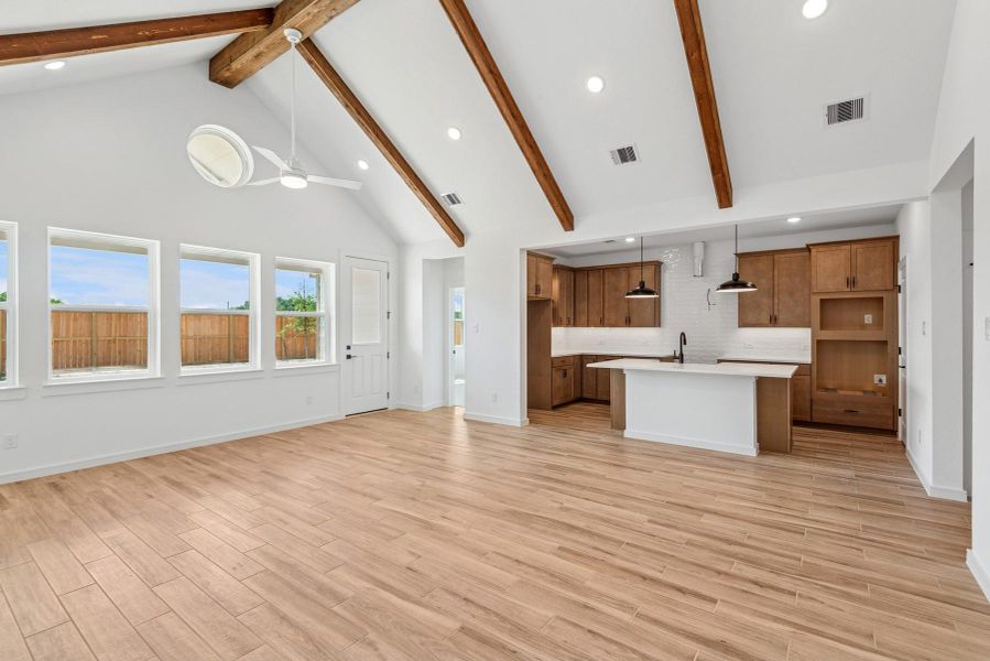 Bright and airy dining area