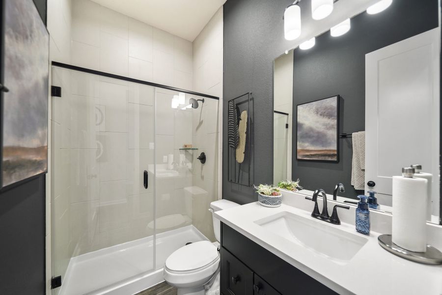 Furnished interior view inside a new home in Meridiana, Manvel (Image 7).