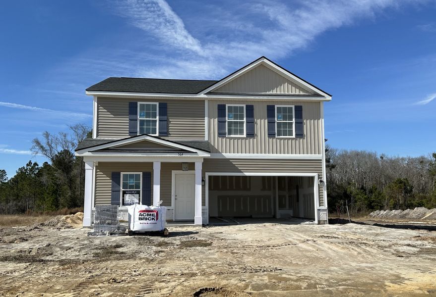 In-progress construction of a new home in Doctor's Creek, Ludowici, GA (Image 5).
