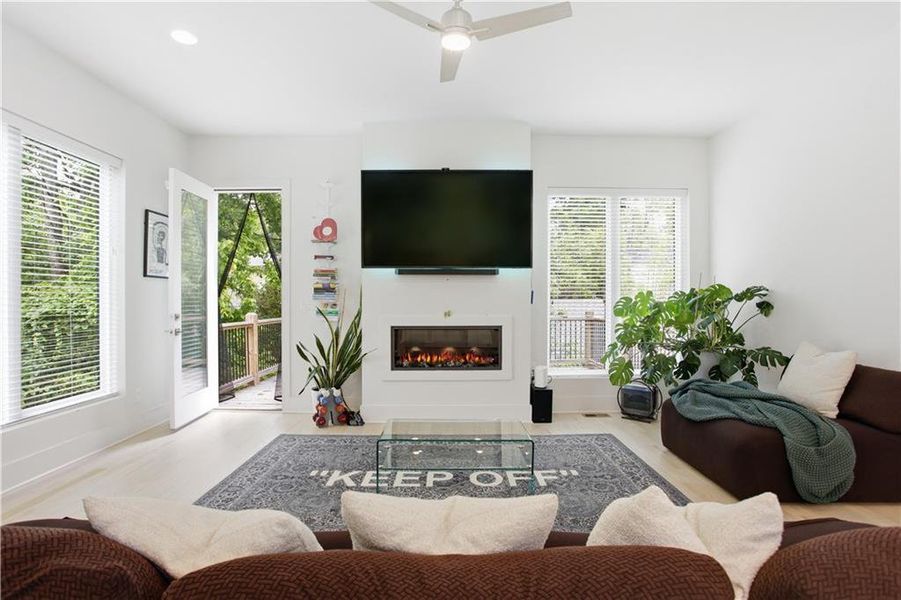 Furnished interior view inside a new home in , Atlanta (Image 23).