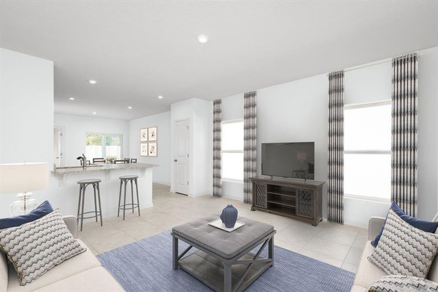 Representative furnished interior of a home built from the Alder by Ryan Homes in Vista Trace, Belleview (Image 9).