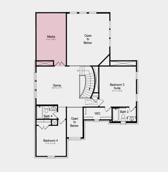 Additional Highlights Include: media room added upstairs, and a slide in tub with a separate shower in the primary bedroom.