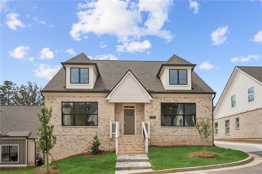 Front exterior of a new home in , Roswell, GA, highlighting curb appeal (Image 17).