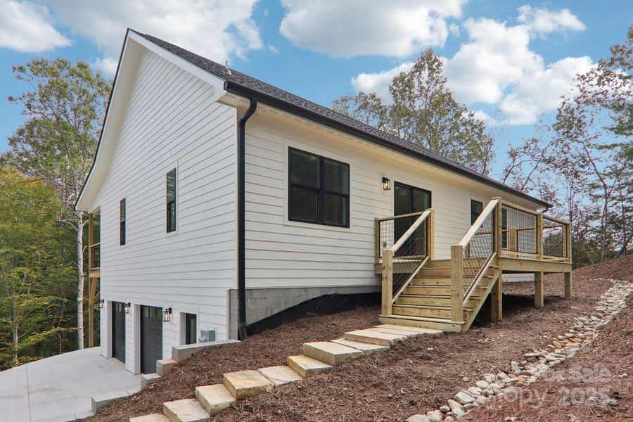 Exterior details and patio area of a home in , Mills River (Image 3). Exterior details and patio area of a home in , Mills River (Image 3).