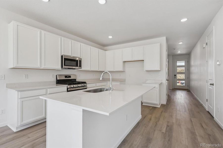 Furnished interior view inside a new home in Buckley Yard, Aurora (Image 6).