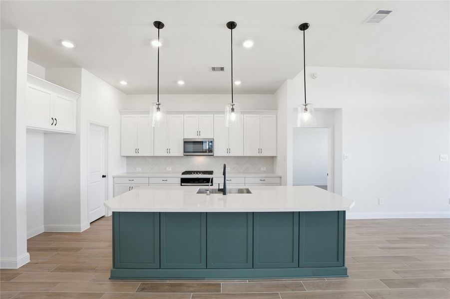 Furnished interior view inside a new home in , Cypress (Image 8).