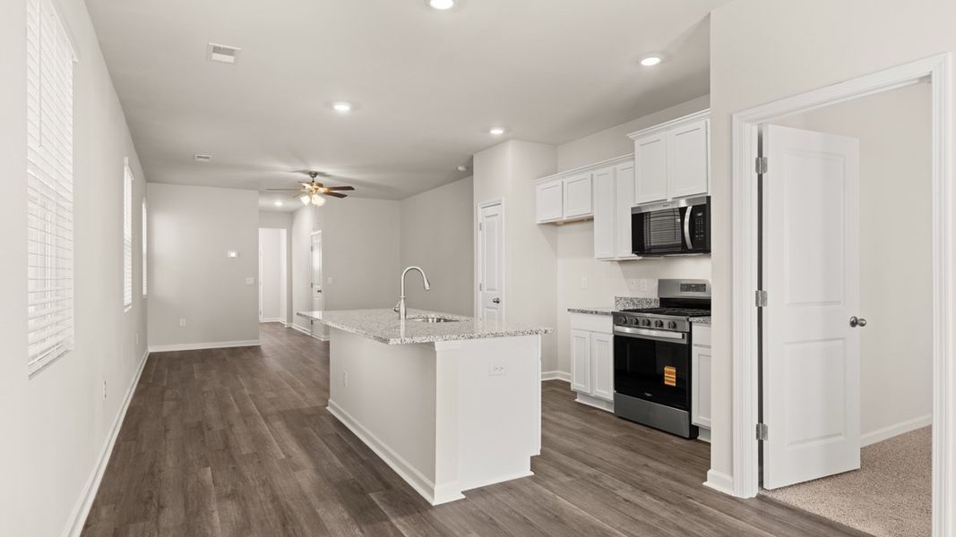 Furnished interior view inside a new home in The Abbey at Trolley Run Station, Aiken (Image 6). Furnished interior view inside a new home in The Abbey at Trolley Run Station, Aiken (Image 6).