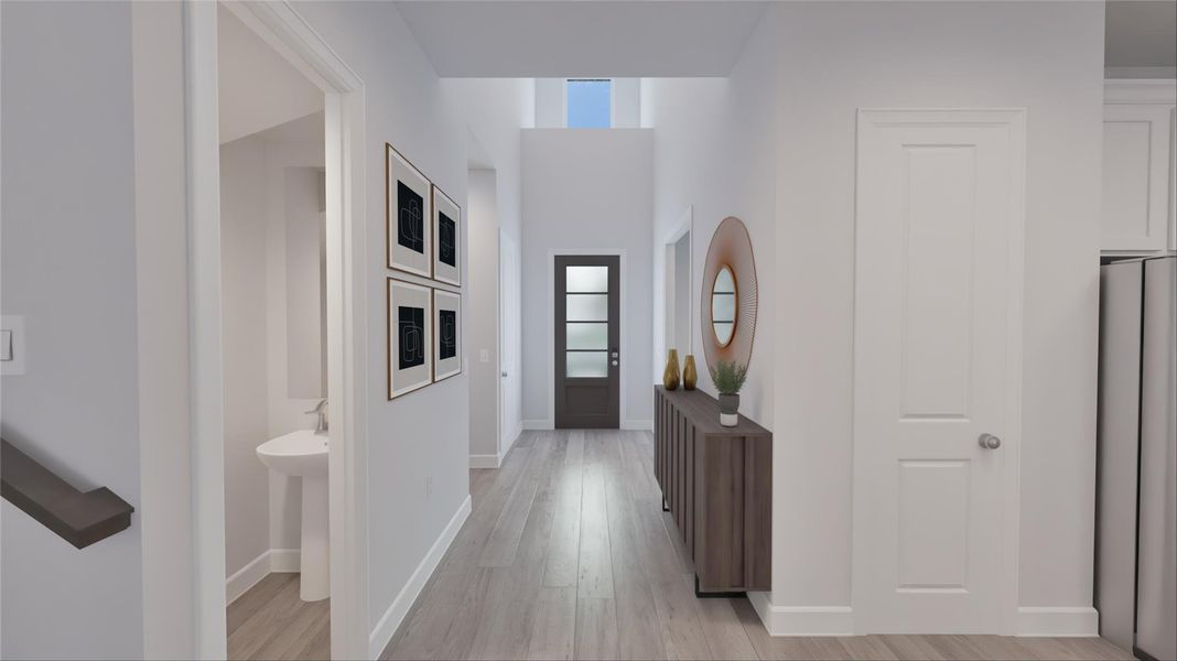 Furnished interior view inside a new home in The Highlands, Porter (Image 7).