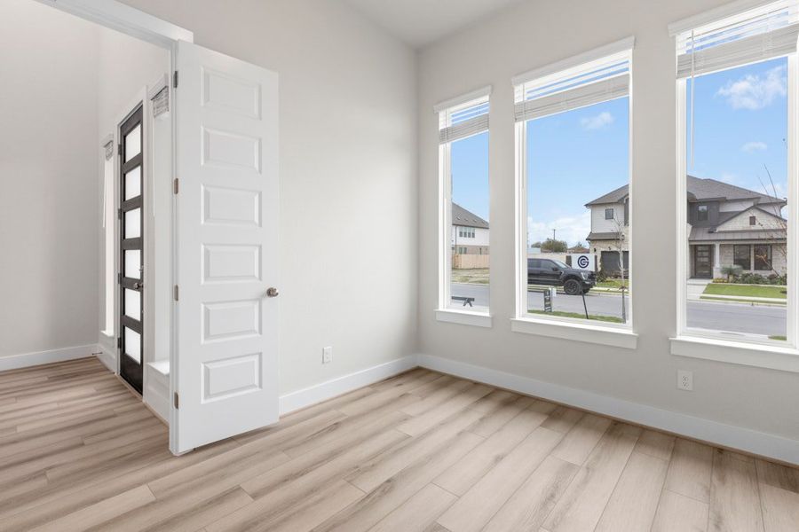 Spacious, unfurnished interior of a new home in Blackhawk, Pflugerville (Image 26).