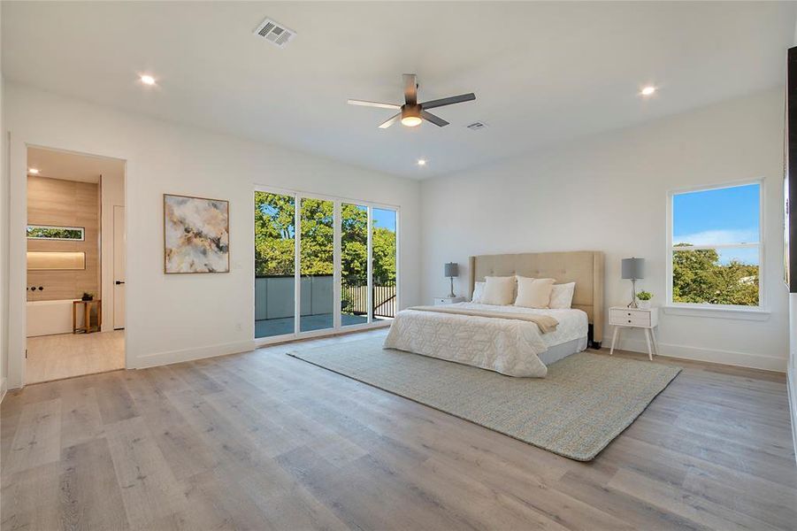 Furnished interior view inside a new home in , Dallas (Image 28).