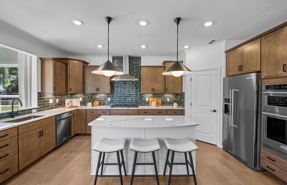 Beautiful Open Kitchen with Island