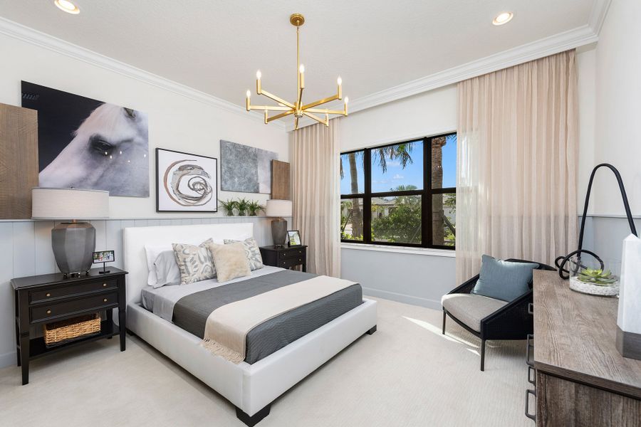 Representative furnished interior of a home built from the Madison by GL Homes in Valencia Parc at Riverland, Port St. Lucie (Image 19).