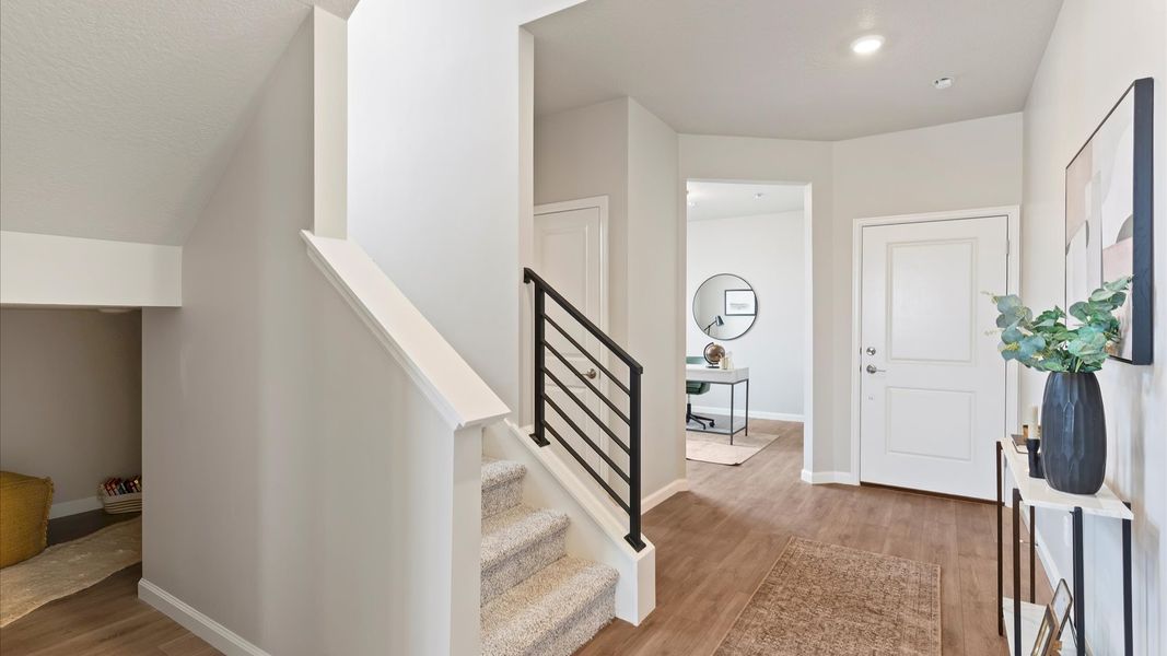 Furnished interior view inside a new home in Reunion, Commerce City (Image 15).