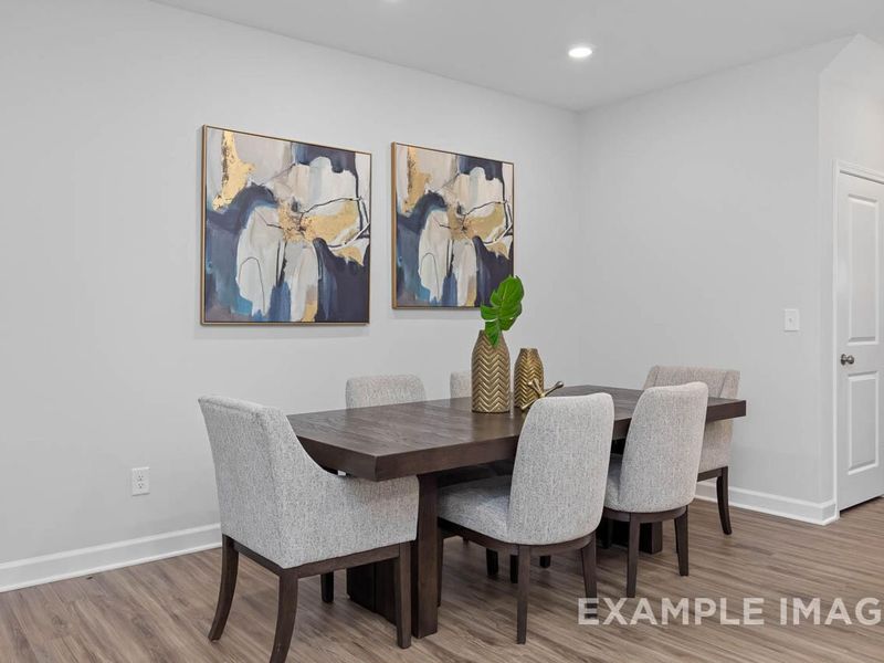 Furnished interior view inside a new home in Gregory Village Townhomes, Lillington (Image 6).