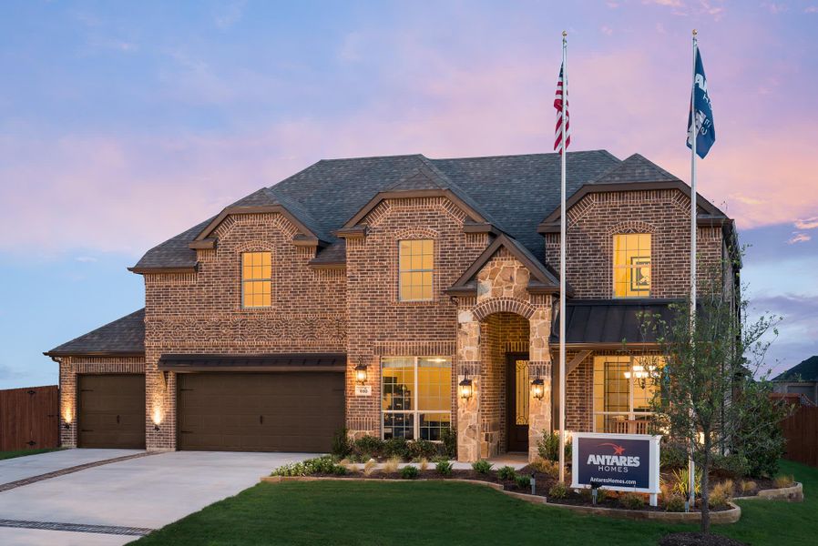 Elevation C | Concept 3135 at Lovers Landing in Forney, TX by Landsea Homes