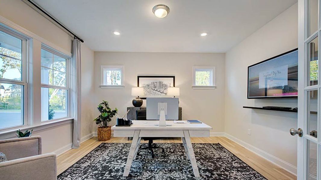 Furnished interior view inside a new home in Bridgeberry, Holly Springs (Image 9).
