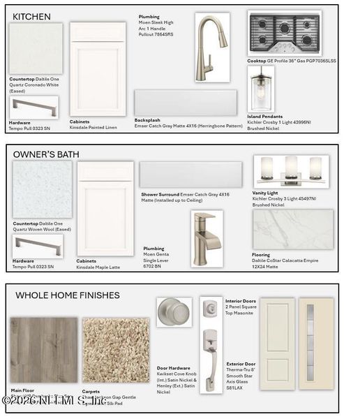 Sample of building materials used in homes in Kettering at eTown - Paired Villas, Jacksonville (Image 3). Sample of building materials used in homes in Kettering at eTown - Paired Villas, Jacksonville (Image 3).