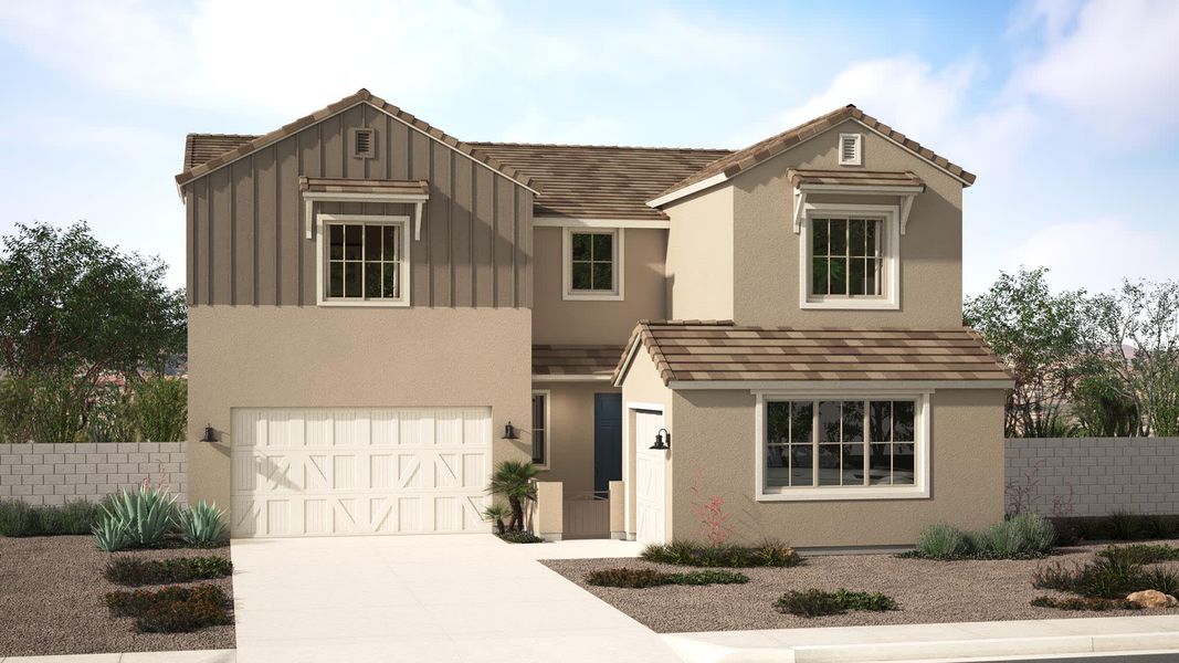 Farmhouse Elevation | Pomelo | Harvest at Citrus Park | New Homes in Goodyear, AZ | Landsea Homes