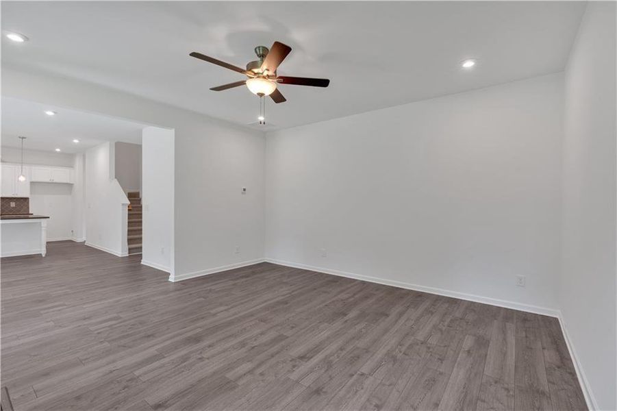 Spacious, unfurnished interior of a new home in The Overlook at Factory Shoals, Mableton (Image 19). Spacious, unfurnished interior of a new home in The Overlook at Factory Shoals, Mableton (Image 19).