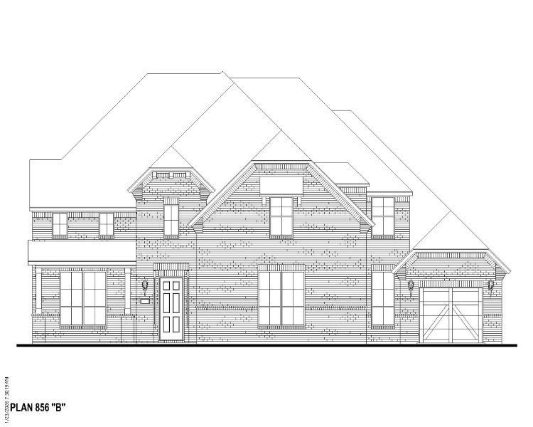 Plan 856 Elevation B Plan 856 Elevation B