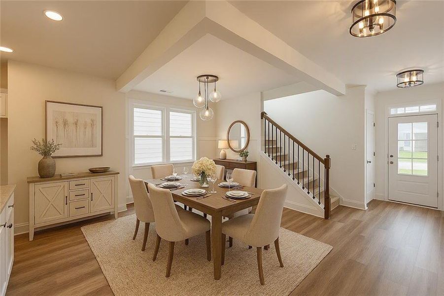 Furnished interior view inside a new home in , Canton (Image 10).