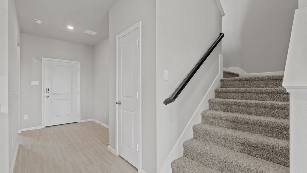 Representative unfurnished interior of a home built from the Midland by D.R. Horton in The Hills at Reunion, Newark (Image 26). Representative unfurnished interior of a home built from the Midland by D.R. Horton in The Hills at Reunion, Newark (Image 26).