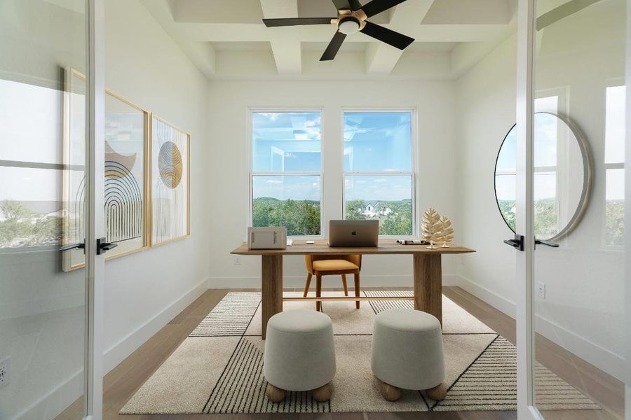 Furnished interior view inside a new home in , Kingsland (Image 9).