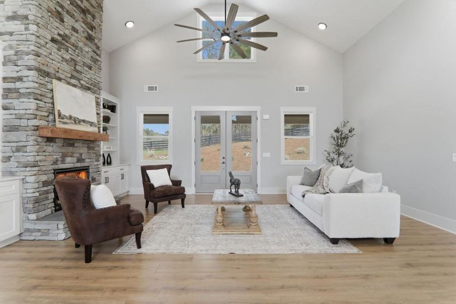 Furnished interior view inside a new home in , Senoia (Image 54).