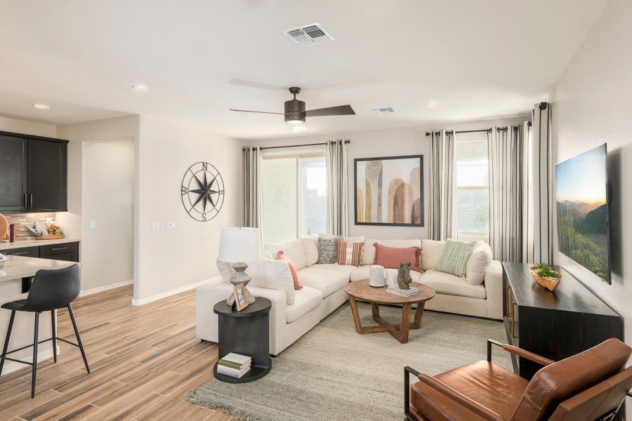 Representative furnished interior of a home built from the Shiloh by Beazer Homes in Acacia Foothills at Estrella: Acacia Foothills II, Goodyear (Image 14).