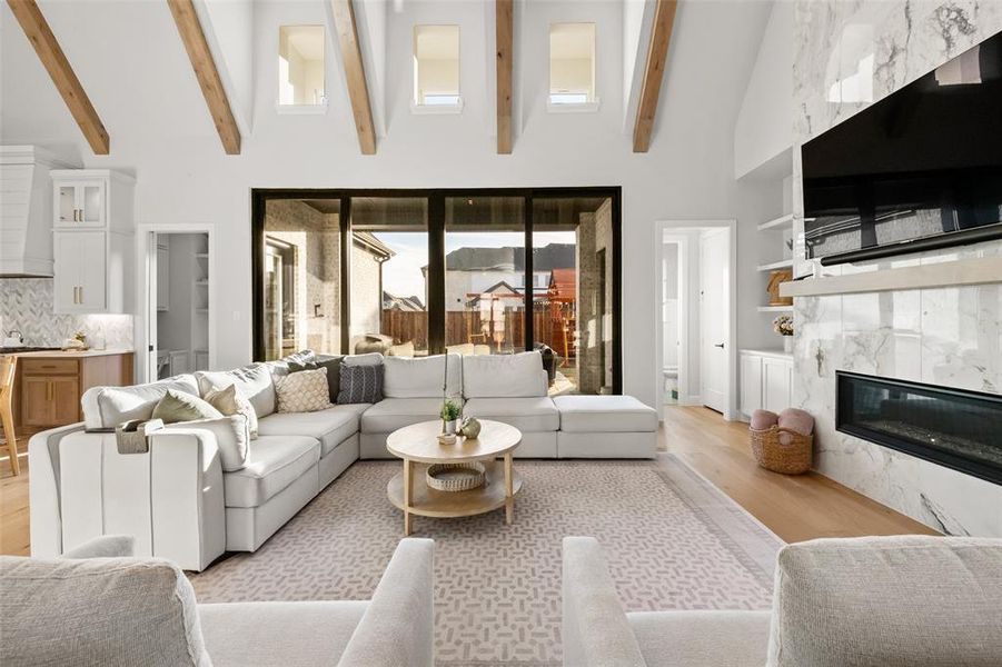 Furnished interior view inside a new home in Star Trail, Prosper (Image 10).