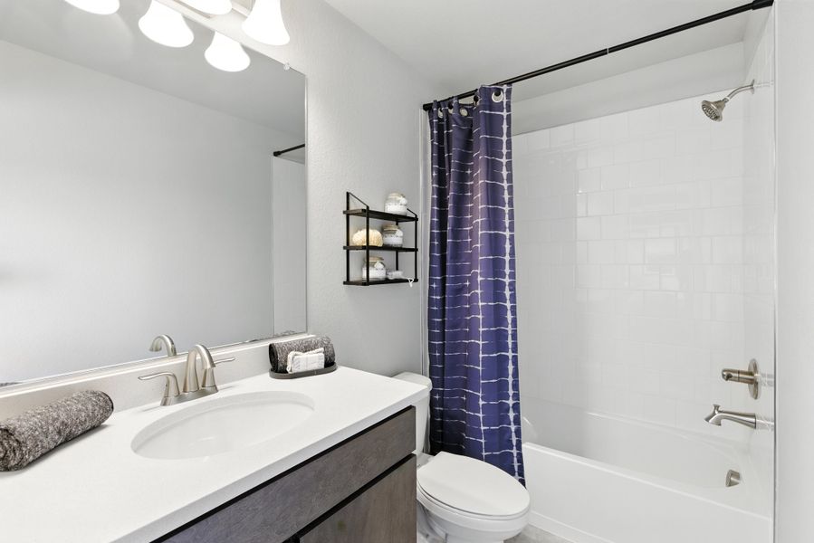 Representative furnished interior of a home built from the Denali by Risewell Homes in Spring Valley, Longmont (Image 9).