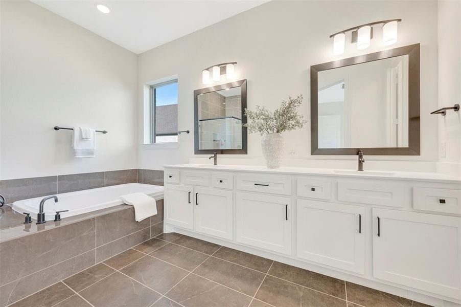 Furnished interior view inside a new home in South Pointe Manor Series, Mansfield (Image 13).