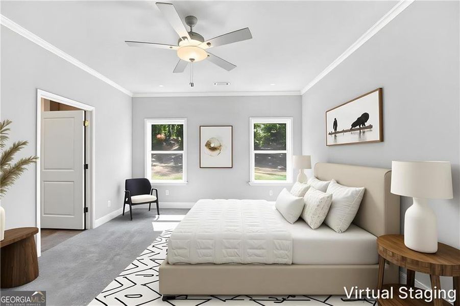 Furnished interior view inside a new home in , Gray (Image 8).