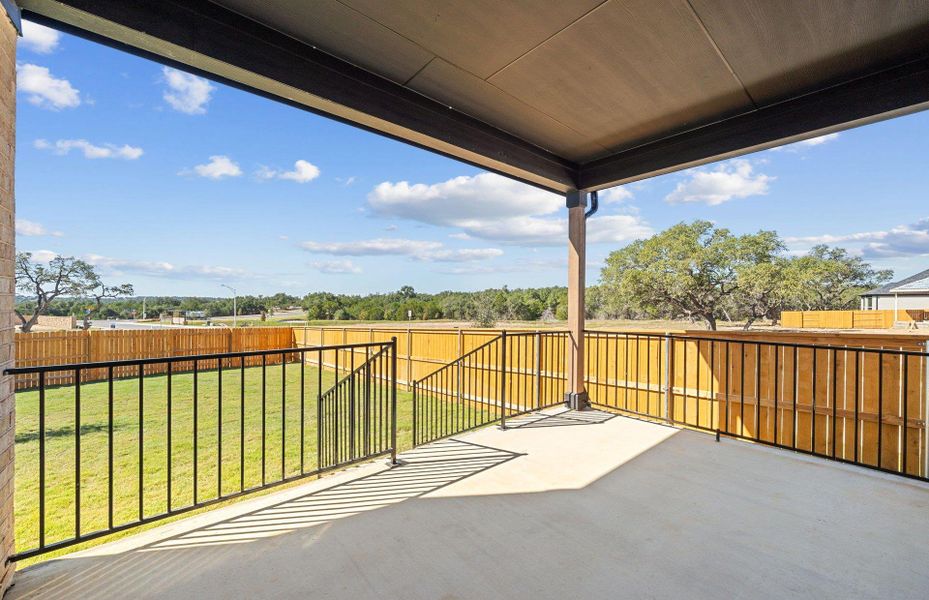 Exterior details and patio area of a home in Woodside, Georgetown (Image 16).