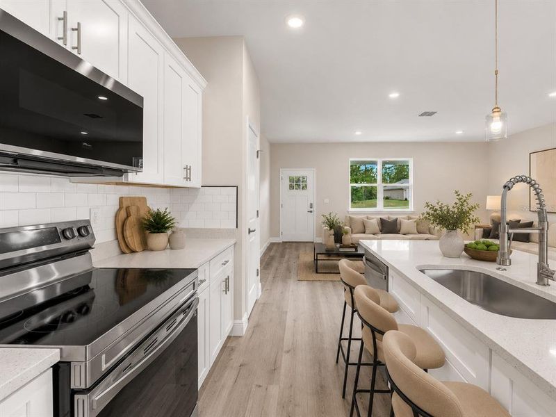 Furnished interior view inside a new home in , Citrus Springs (Image 7).