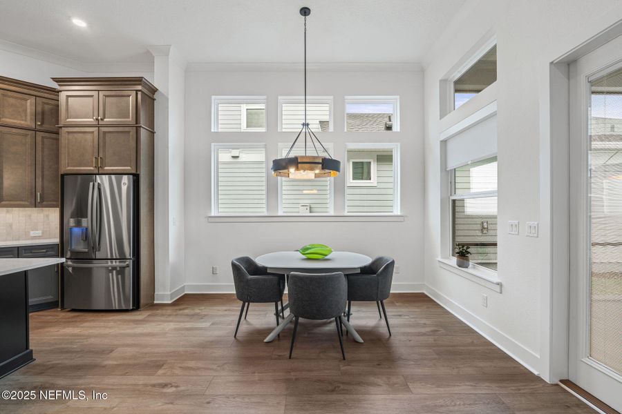 Furnished interior view inside a new home in Seven Pines 50' Rear Entry, Jacksonville (Image 46).
