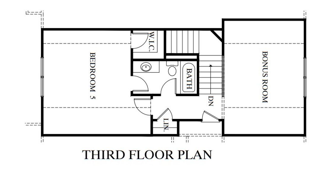 2D floor plan layout for the Sycamore by Rocklyn Homes in Waterford at Briarcliff, Atlanta, GA (Image 4).