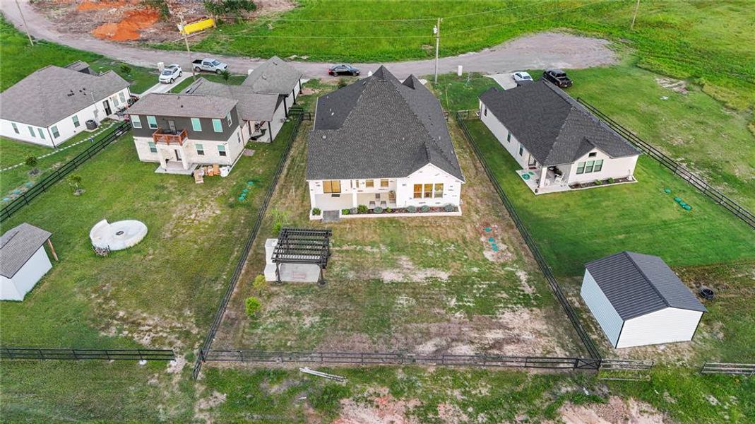 Aerial view of residential area Aerial view of residential area